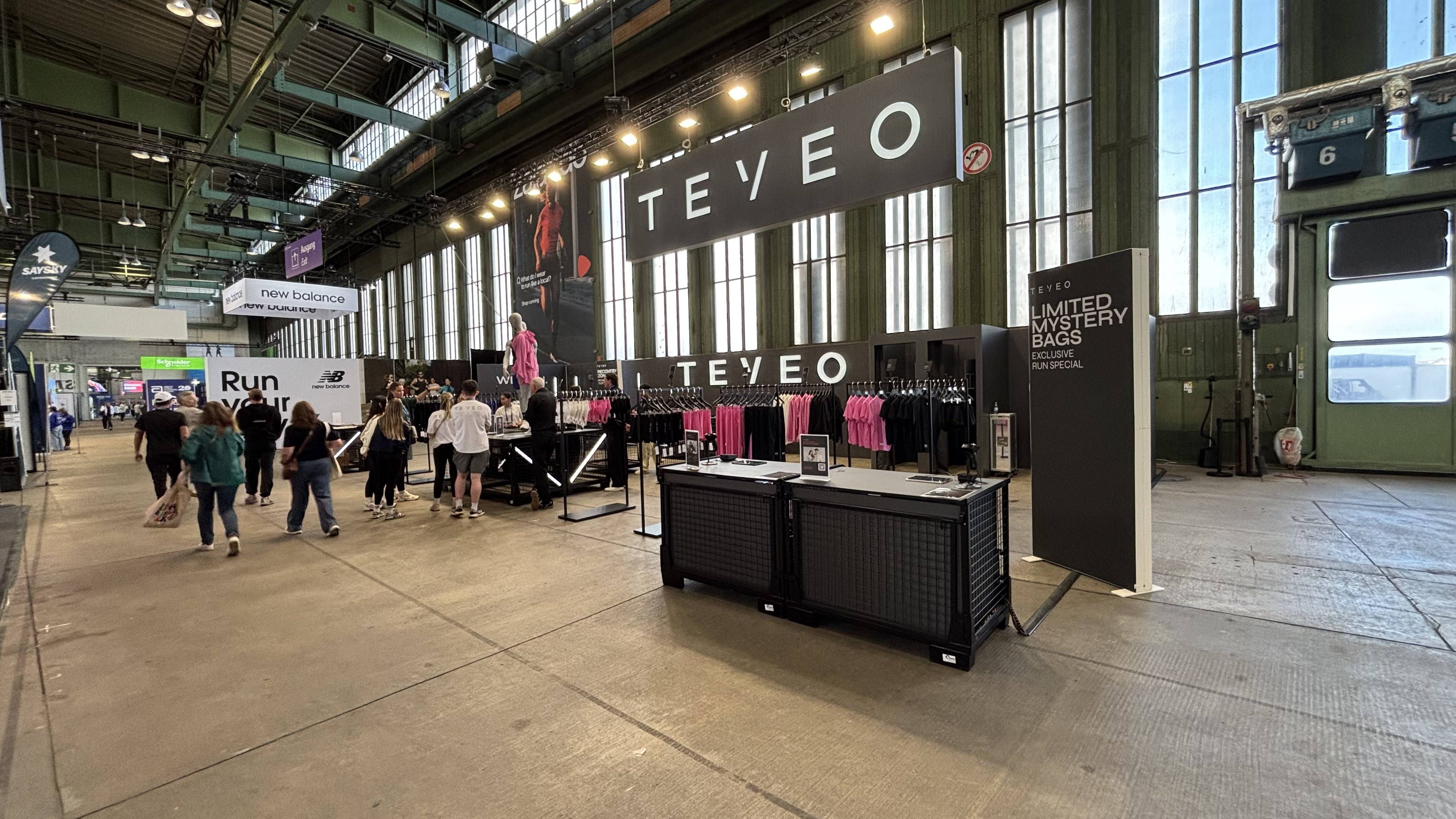Teveo Berlin Marathon Expo Messestand